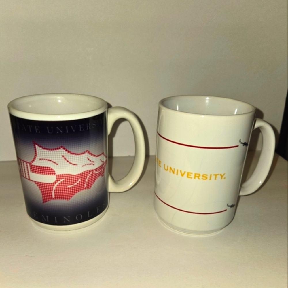 FLORIDA STATE SEMINOLES Ceramic Mugs set of 2